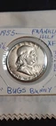 1955 Bugs Bunny Franklin Half Dollar in Choice XF Condition-KEY DATE COIN 90% AG