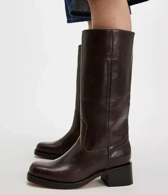 FRYE CAMPUS 14L BOOT WOMEN'S LEATHER BOOTS BOURBON SIZE 6B
