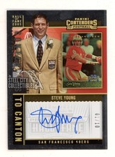 Steve Young 2020 Panini Contenders To Canton Autograph Card #CCA-SYO 01/10