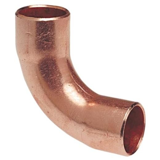 3/4" NOM C Copper 90 Degree Long Radius Elbow 607LT3/4-1 Each
