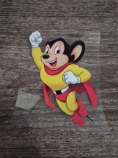 Mighty Mouse Flying Retro Cartoon UV DTF Decal Sticker Waterproof Made In USA