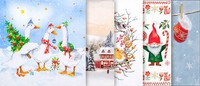 Vbs Servietten Set Weihnachten Winter 5 Motive 33X33 Cm Tischdeko Feiertage