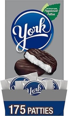 YORK Dark Chocolate Peppermint Patties Candy Bulk Box 84 oz 175 Pieces