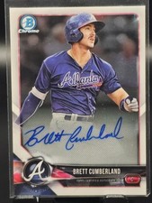 2018 Bowman Chrome Prospect Autographs #CPA-BC Brett Cumberland AUTO