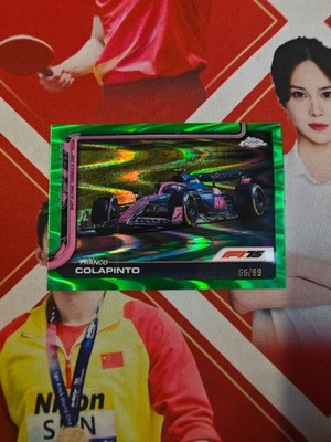 2025 Topps Chrome Formula 1 Green Raywave Refractor Franco Colapinto /99
