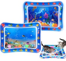 2 PCS Thick Cat Water Play Mat Leak Proof Sensor Toy