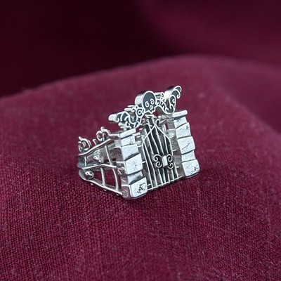 Disney X RockLove 'The Nightmare Before Christmas' Eternal Love Gate Ring Size 7