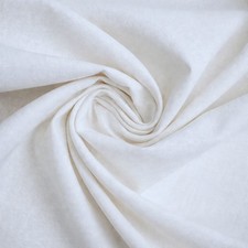 Baumwolle Nessel Stoff 160cm breit Meterware ab 25cm reinweiß /natur von swafing