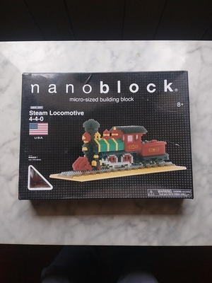 #ad Nanoblock Micro Sized Building Block Steam Locomotive 4 4 0 Over 1000 Pieces $24.95