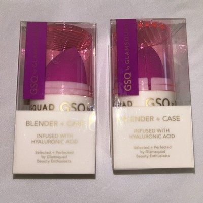 2 Pack Brand New!! GSQ by GLAMSQUAD Blender + Case Infused With Hyaluronic Acid