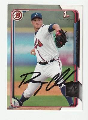 Ryan Clark Signed 2015 Bowman Draft Card #86 Auto Atlanta Braves Autograph COA