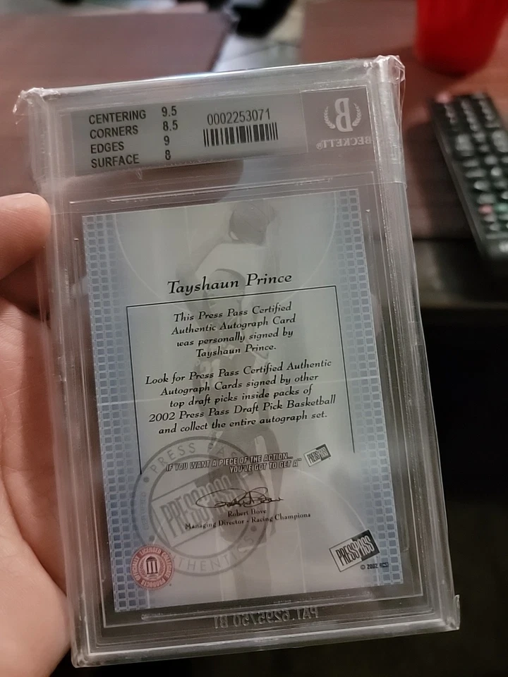 2002 Tayshaun Prince Power Pick Autograph - Image 2 of 2