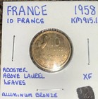 1958 France 10 Francs Coin.  KM 915.1 World Coin Collectible French Currency  XF — photo 3