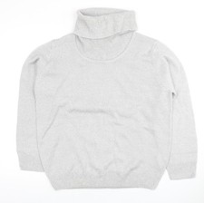 Damart Women's Grey Roll Neck Jumper Size 18