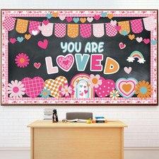 Valentine's Day Bulletin Board Set - Classroom Decor  Cutouts for Holiday