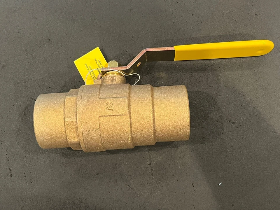 (Box 2) 2” Solder, Standard Port, Bronze Ball Valves, 600WOG 150WSP, MADE IN USA - Image 3 of 4