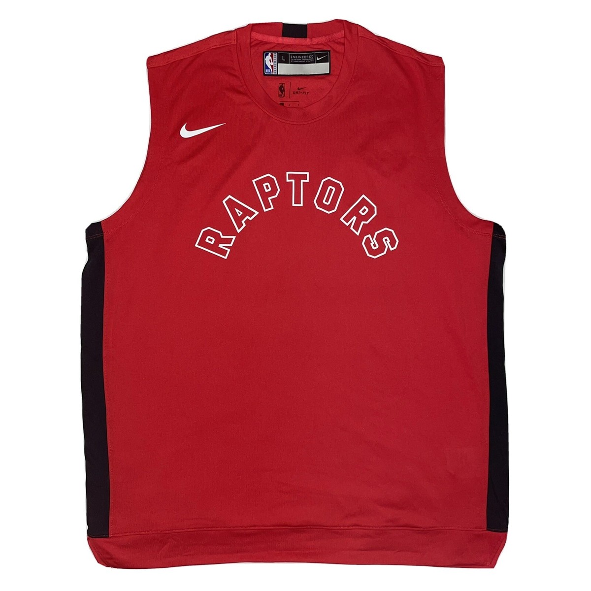 Rare Nike NBA Toronto Raptors Warm Up Shooting Jersey Red Size L