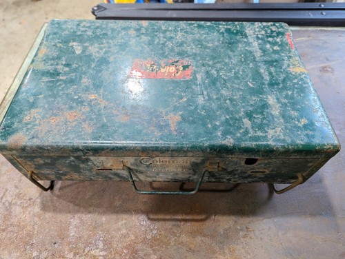 Rara stufa da campeggio Coleman 2 fuochi vintage anni '50 modello 4K - Made in Canada - Foto 2 di 9