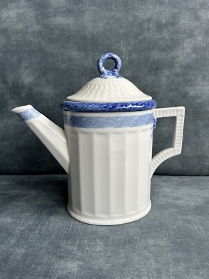Kaffeekanne Royal Copenhagen Fächer blau