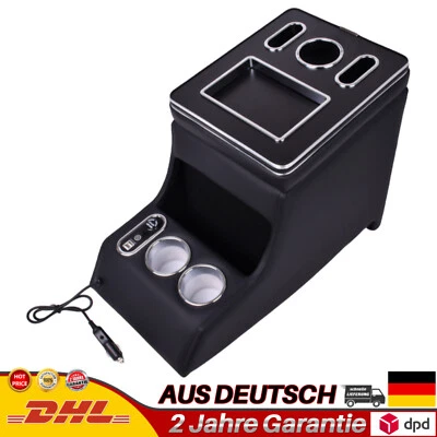 Reposabrazos Central Negro con Enchufes LED USB Para Mercedes Vito W447 2016-21