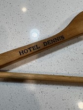 Vintage HOTEL DENNIS ATLANTIC CITY NJ MCM Hollywood Regency Coat Clothes Hanger