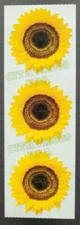 PAPER HOUSE VINTAGE STICKERS SHEET- STICKY PIX - SUNFLOWER - YELLOW FLOWER 