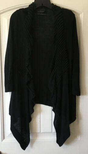 Woman's Light Weight Black Sweater Line Brand Size Large FREE SHIPPING - Picture 1 of 7