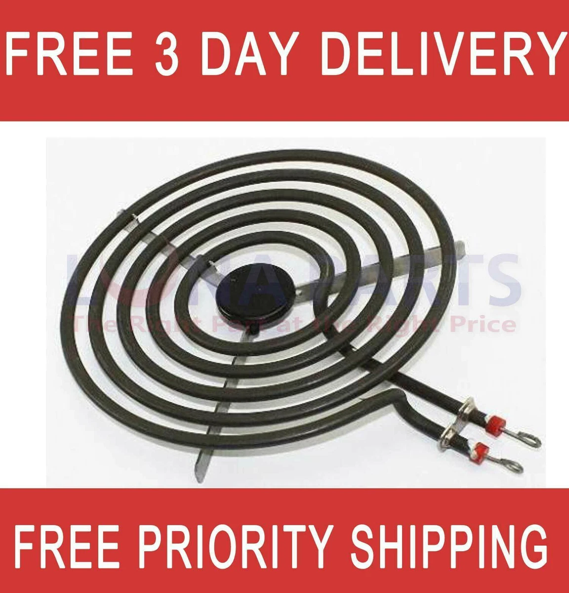 Electric Range Stove Burner Surface Element Replacement 8u0026#034; 5 turn  810025732035 | eBay