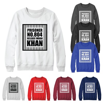 Freigabe Leader Imran Khan Sweatshirt Pti Gefangener 804 Public Protest Fan