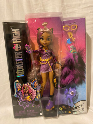 Gen 3 Monster High Clawdeen Wolf Doll with Pet Crescent New in Box 2022