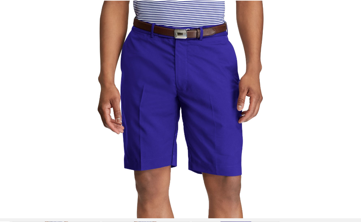 RLX Ralph Lauren Mens West Indies Blue Golf Shorts Size 34 for