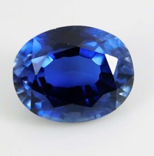 Certified 13 Ct Natural Kashmiri Blue Sapphire Oval Cut Loose Gemstone