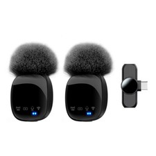 Wireless Lavalier Microphone System Bluetooth Mic For Camera Tablet Phone Vlog