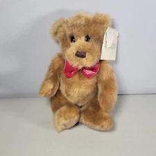 Dakin Bear Plush Stuffed Animal Red Bow Tie New With Tags Vintage