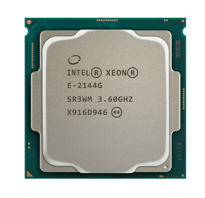 Intel Xeon e-2144g CPU processor sr3wm 4core 3.60ghz 8mb 71w lga-1151 c246