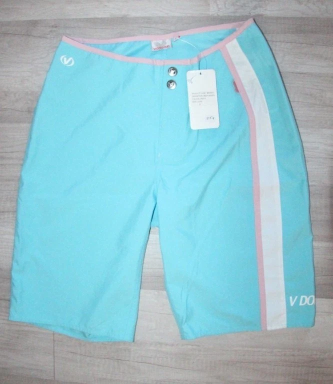 Original Short de Bain femme VOODOO DOLLS bleu T S ou 38 neuf