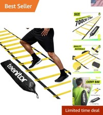 Agility Ladder Speed Trainer - 23 Feet with C...