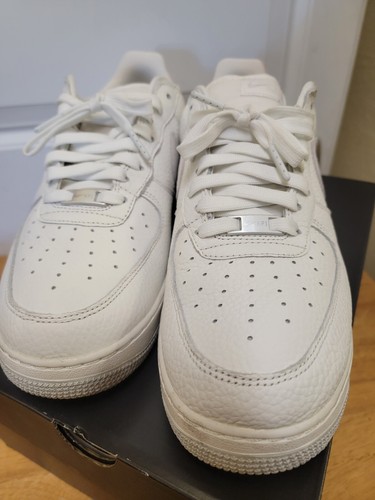 NIKE AIR FORCE 1 CRAFT SZ 11.5 SUMMIT WHITE PHOTON DUST RETRO TRAINER CN2873-100 - Picture 6 of 6