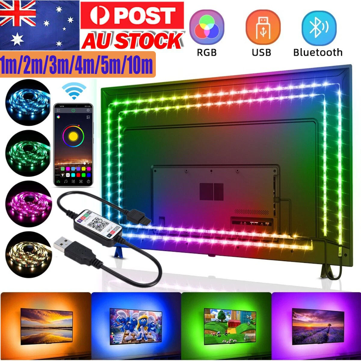 Led strip 2m sale rgb