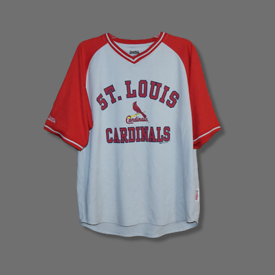STITCHES Men's sz L ST. LOUIS CARDINALS Jersey - EXCELLENT