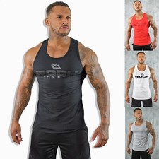 ROCK ATHLETIC Gym Vest T-Shirt | UK Bodybuilding Top | Gym Clothing Vest 