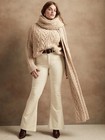Banana Republic High Rise Flare Leg Corduroy Pant in Winter White Size 33S ~ NEW — photo 1