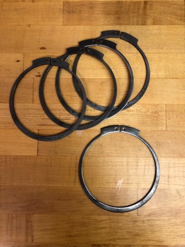 External Retaining Ring,Snap Rings for shafts... 4 1/2” (LOT OF EIGHT PCS)