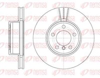 Remsa 2X Bremsscheibe Vorne Ø324 Mm BelüFtet FüR BMW 7Er E65 E66 E67 730 Ld