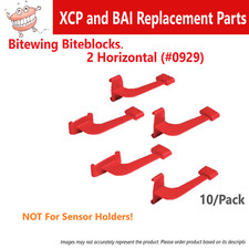Dental XCP & BAI Bitewing Biteblocks, Red - XCP Rinn -2 Horizonal 10/Pk #0929 NE