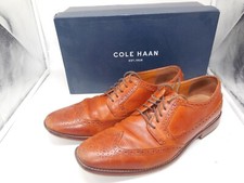H12 Cole Haan Giraldo Grand Wing Tip British Tan Size 12