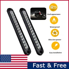 2x 10" LED Tail Light Boat Trailer Reverse Back Up Bar for Truck Waterproof Lamp