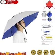 Adjustable Fishing Umbrella Hat - Reflect Heat Cloth, Easy to Use, Lightweight