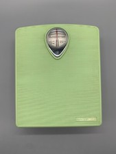 VINTAGE TERRAILLON 1950's BATHROOM SCALE GREEN RETRO MADE IN FRANCE 1956 WORKS