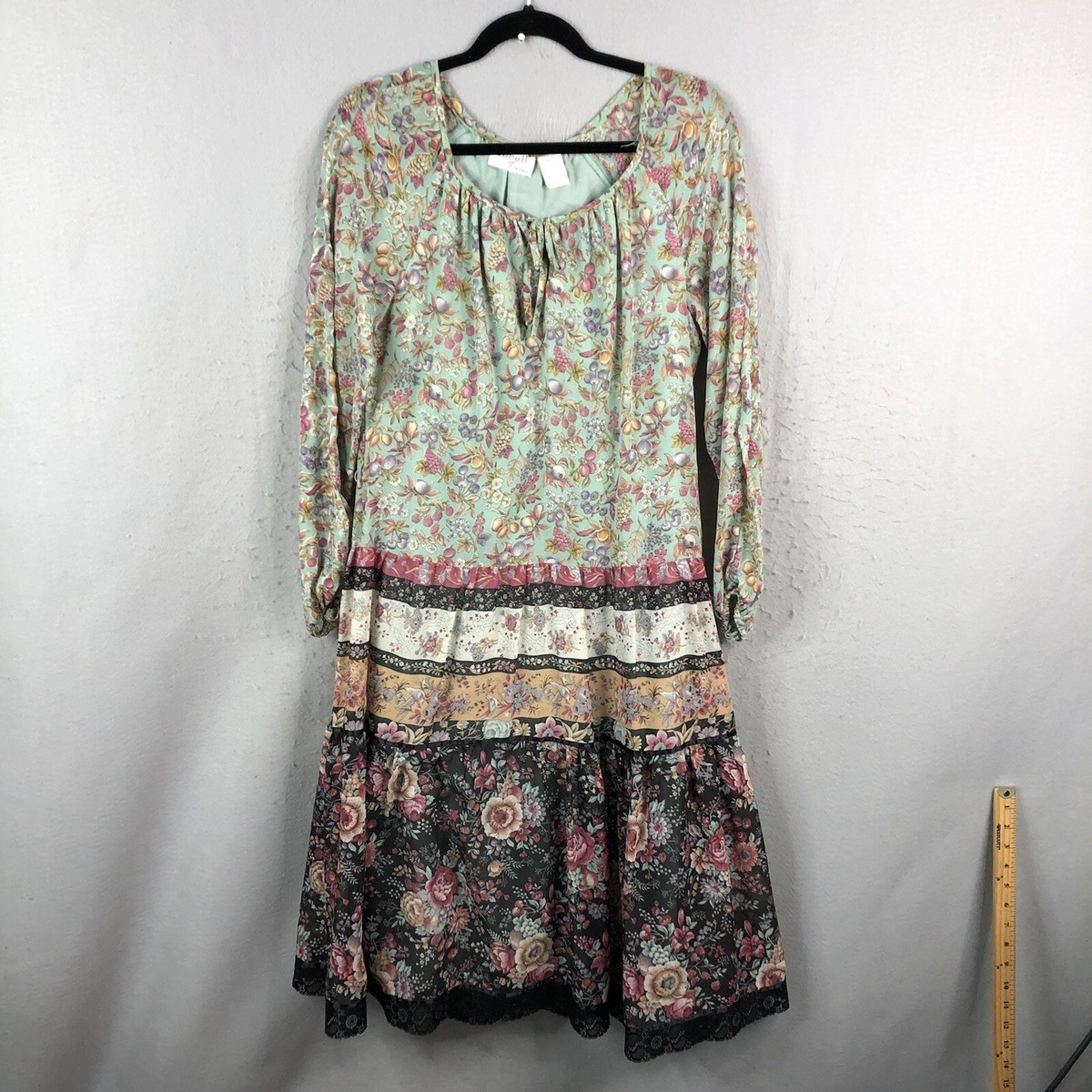 Vintage Dress Junior 13 Hippie Boho Country Cottagecore Peasant 70s Farmhouse Vintage Dress Junior 13 Hippie Boho Country Cottagecore Peasant 70s Farmhouse